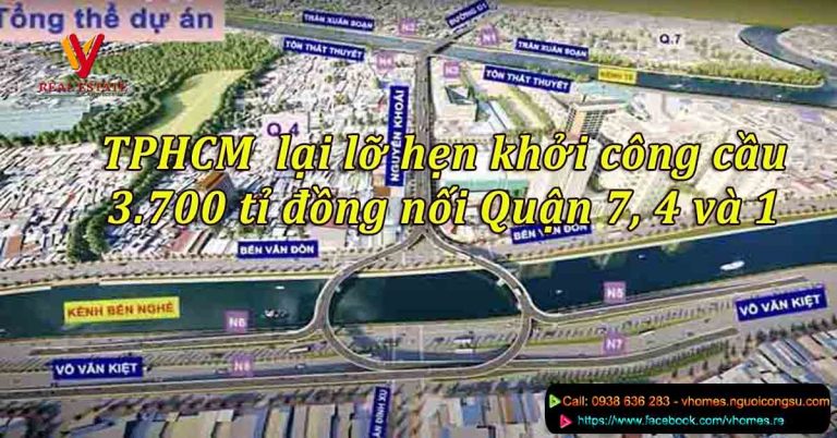 Mặc dù được bố trí 770 tỷ từ 2023 nhưng TPHCM lỡ hẹn khởi công cầu Nguyễn Khoái, nguyên nhân vì sao ?