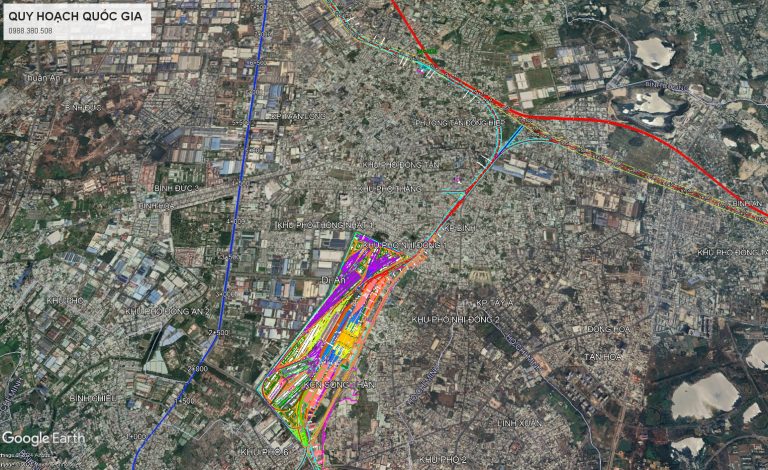 Bản đồ đường sắt An Bình – Bàu Bàng (Bình Dương)