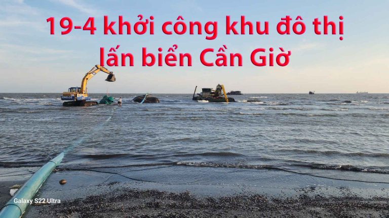Chốt khởi công khu đô thị lấn biển Cần Giờ vào ngày 19-4