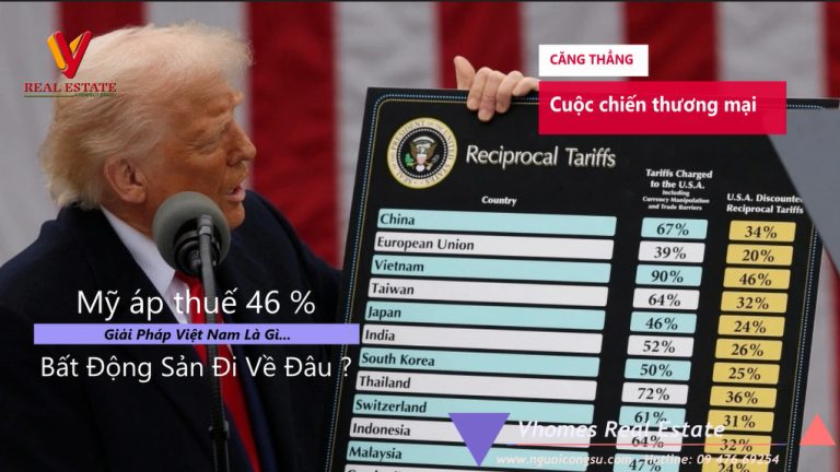 Mỹ áp thuế đối ứng lên tới 46%, Bất động sản sẽ đi về đâu & Phản ứng của Việt Nam