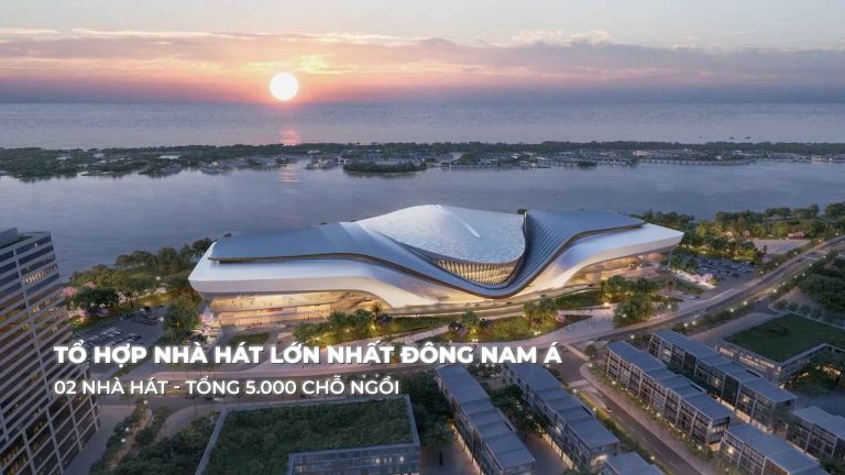 Nhà hát Sóng Xanh – lớn nhất Đông Nam Á: Thiên đường nghệ thuật đẳng cấp bậc nhất thế giới tại Vinhomes Green Paradise Cần Giờ