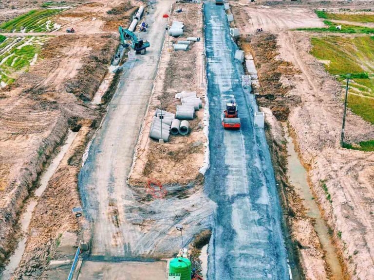 Tiến độ công trường dự án Vinhomes Hậu Nghĩa Long An ngày 1/04/2025